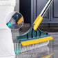 Floor Scrub Brush With Adjustable Long Handle 2 In 1 Scrape And Brush Stiff Bristle Bathroom Kitchen Floor Cleaning Brush..
